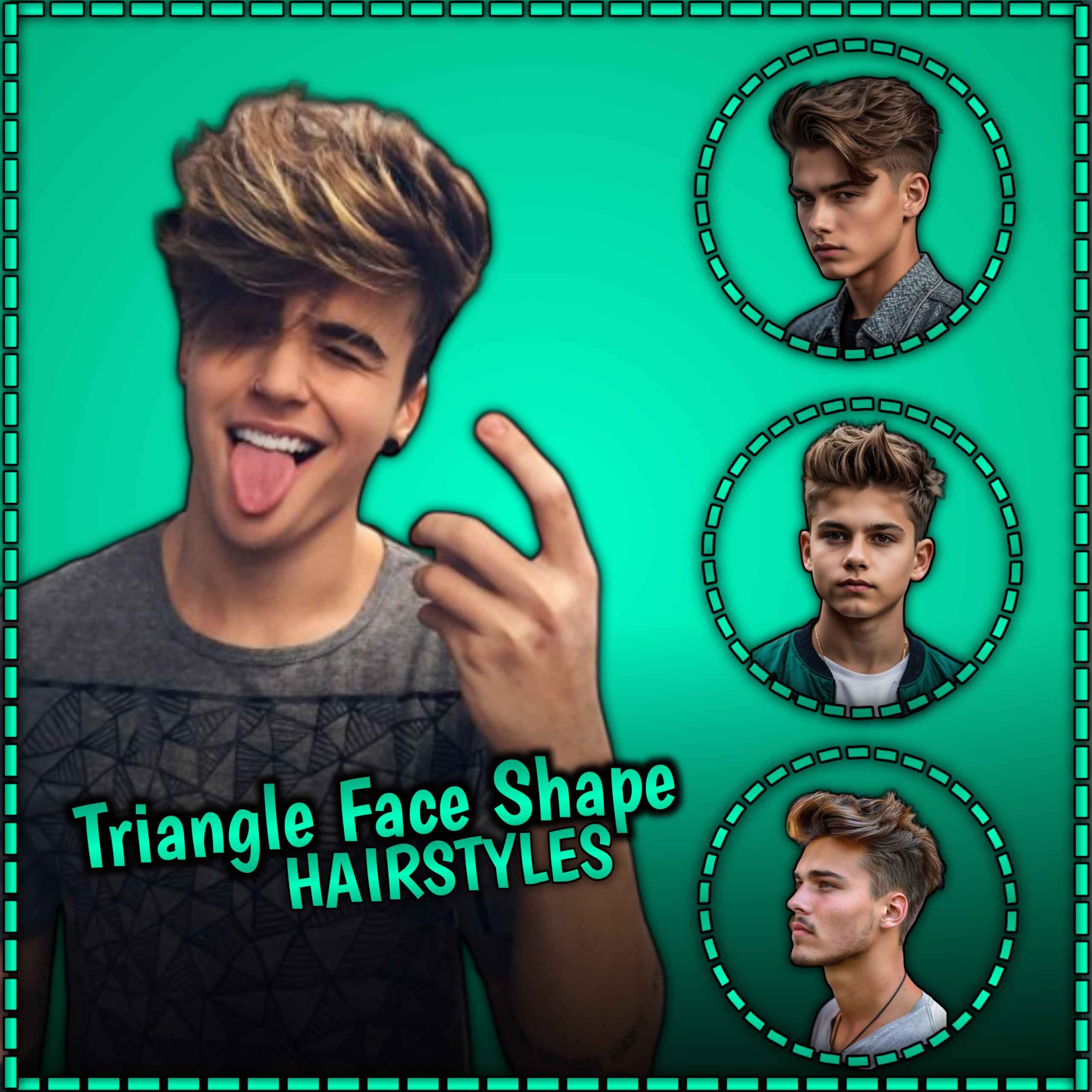 Triangle Face Shape Hairstyles For Male