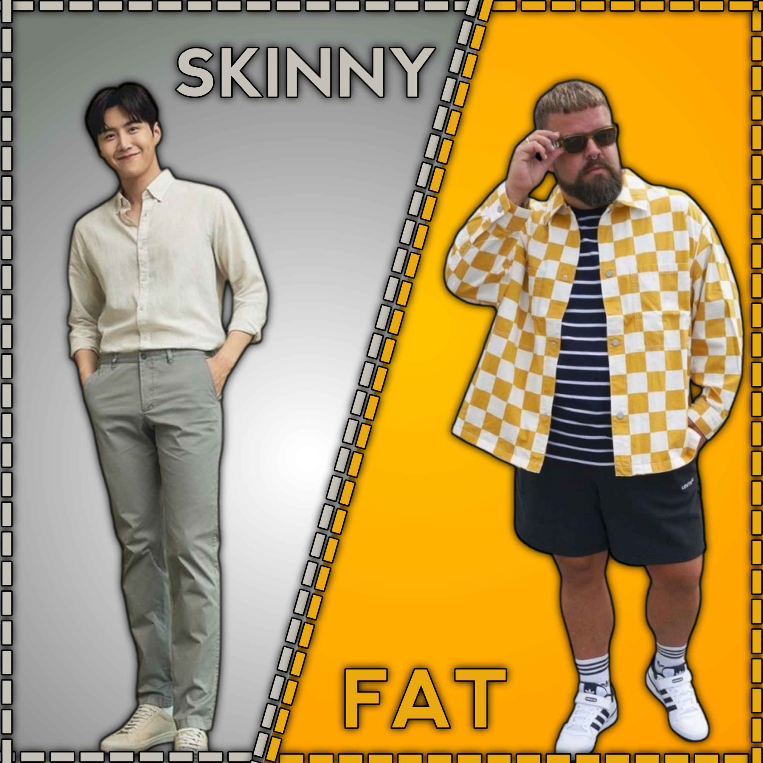 Skinny guys outfit ideas & Fat guys outfits ideas.