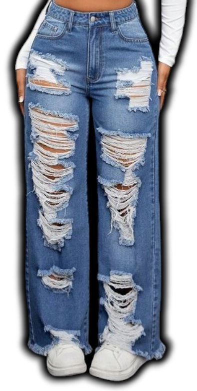 Why do people like distressed jeans?